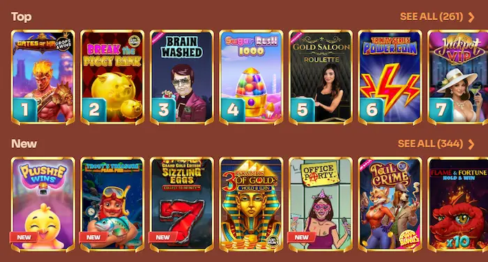 Cleobetra Casino games
